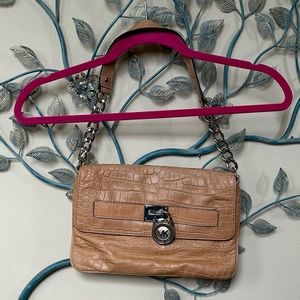 Vintage Michael Kors Tan Crocodile Leather Purse